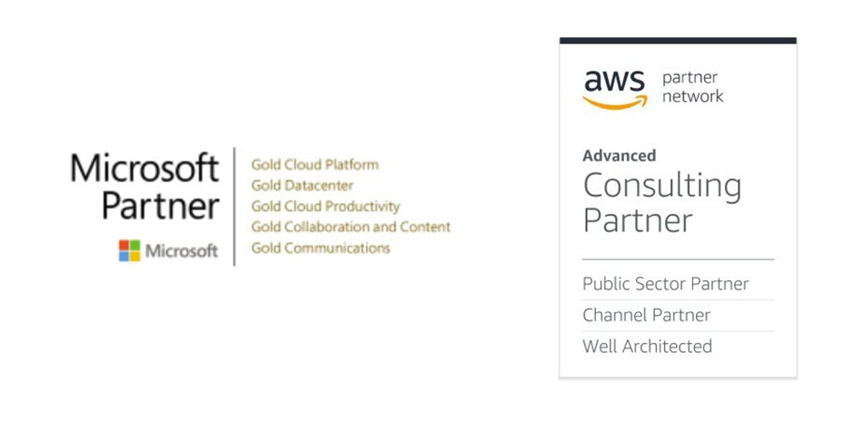 Microsoft and AWS Service Partner Graphic