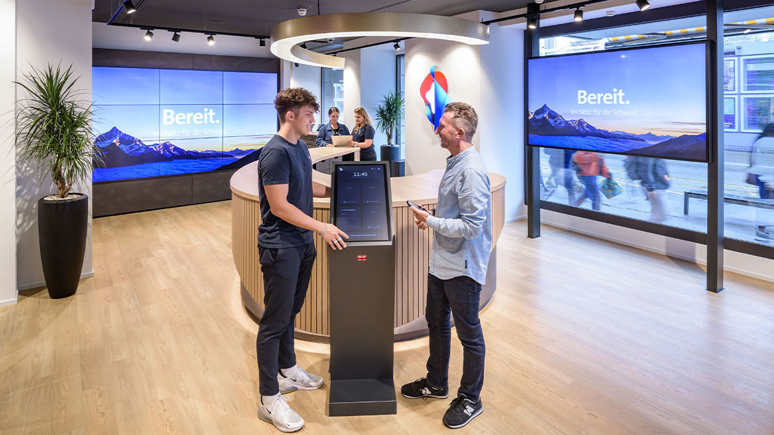 Nell’immagine il nuovo Swisscom Shop nella Bahnhofstrasse di Zurigo