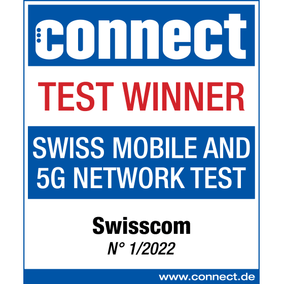 Test winner 2022 connect Mobile Network Switzerland