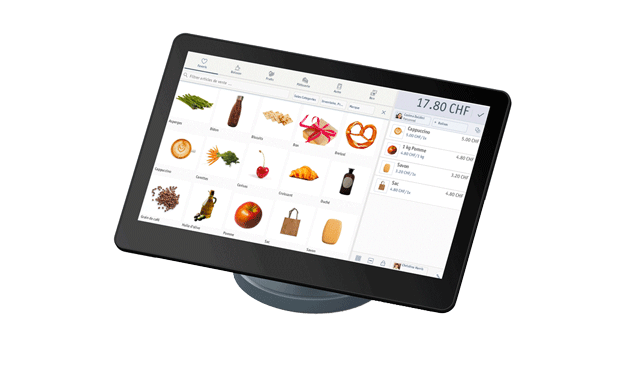 Elektronische Registrierkasse enforeComet mit Touchscreen auf der Theke