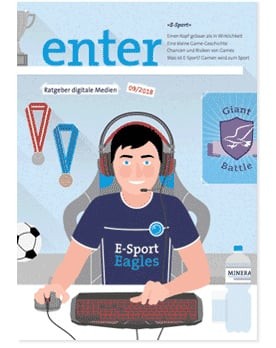 Illustration eines e-Sportlers